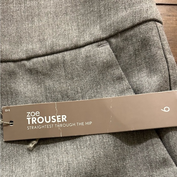 LOFT Gray Zoe straight Leg Trouser Pants Size 6 NEW WITH TAGS - Picture 10 of 13